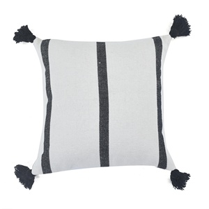 Cotton woven Sofa and Back support Cushion Cover Bohemian Striped Pattern <b>Pillow</b> <b>Case</b> At Best price <b>Blue</b> and White <b>Pillow</b> Cover - Product Image 6