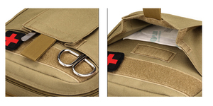 Kit de survie médicale tactique, trousse de premiers secours, outil de rasage réglable pour survivants, kit de recharge pour jambe, sac Molle EMT - Product Image 4