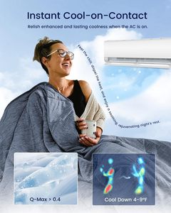Hot <span class=keywords><strong>Sleeper</strong></span> All Season Double Side Arc-Chill Bamboo Fabric King Size Cooling Edredón Manta de refrigeración para el verano - Product Image 2