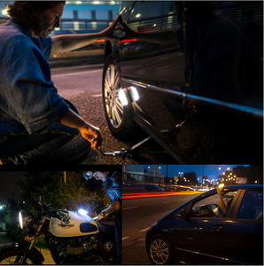 21LED สัญญาณแม่เหล็ก16V สัญญาณเตือนรถสีเหลืองอำพันสีขาวแบบชาร์จไฟได้ - Product Image 4