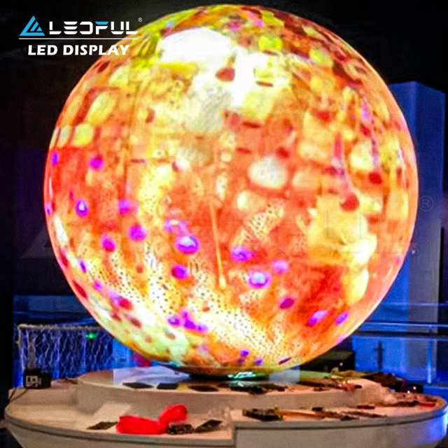 New Product Hot Sale Outdoor Indoor Flexible Round Ball Led Screen Display