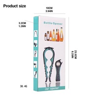 Ouvre-bouteille de bière Vefit ABS durable 4-en-1 avec thème amour et fleurs pour les cadeaux de mariage et de fêtes