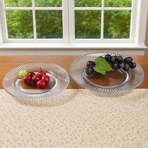 بيع المصنع جودة عالية سميكة حافة الزجاج واضحة لوحة الرصاص العمودي الضلع الكريستال زجاج شاحن - Product Image 2