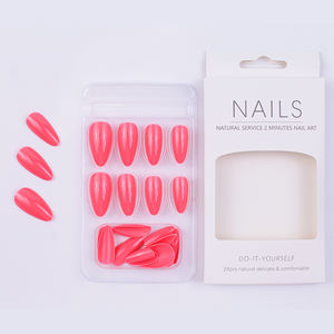 <span class=keywords><strong>Uñas</strong></span> Postizas <span class=keywords><strong>Cortas</strong></span> de Almendra al por Mayor para Primavera <span class=keywords><strong>Verano</strong></span>, <span class=keywords><strong>Uñas</strong></span> de Gel Suave de Color Sólido, <span class=keywords><strong>Uñas</strong></span> Postizas a Presión - Product Image 4