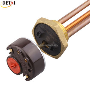 Elemen Pemanas Celup Tembaga 1200w 1500w 2000W Dengan Termostat Pemanas Tangki Air Tenaga Surya Pemanas Celup Kuningan Tersedia - Product Image 4