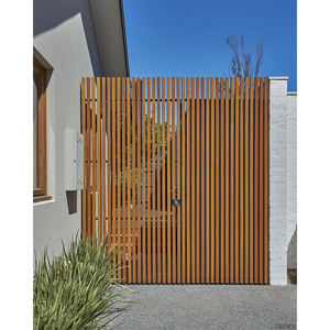 フェンスゲート木製木製コテージガーデンゲート外装フェンシングトレリスウォークウェイゲート - Product Image 5