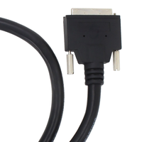 Kabel Perakitan Konektor Centronics 36/50/68 Pin Pria ke Wanita Kustom, Konektor MDR Industri, Kabel Adaptor Komunikasi Data OEM