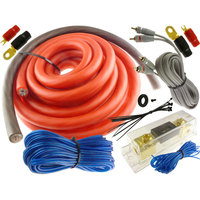 Câble d'alimentation de voitureAudio avec kit d'amplificateur haute performance jauge 0 4 8 AWG gaine en PVC souple en cuivre nu