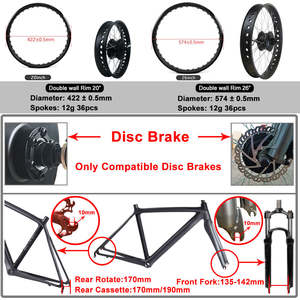 <span class=keywords><strong>Kit</strong></span> <span class=keywords><strong>de</strong></span> conversión <span class=keywords><strong>de</strong></span> bicicleta eléctrica <span class=keywords><strong>de</strong></span> neumáticos gordos 20*4,0 350W 48V Ebike <span class=keywords><strong>Kit</strong></span> <span class=keywords><strong>de</strong></span> cubo <span class=keywords><strong>de</strong></span> Motor <span class=keywords><strong>de</strong></span> reducción sin escobillas para ruedas delanteras y traseras - Product Image 4