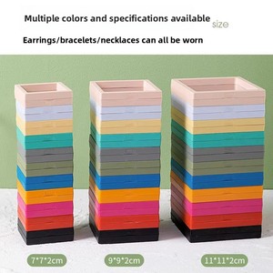 กล่องใส่เครื่องประดับทรงสี่เหลี่ยมสำหรับกำไลและแหวน; กล่องโชว์แบบลอยได้ PE; กล่องเก็บอุปกรณ์ทำเล็บ; กล่องของขวัญสำหรับกำไล; โลโก้สั่งทำได้ - Product Image 4