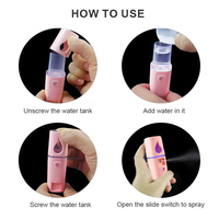 Mini Dispositivo de pulverización facial eléctrico Personal para el hogar, carga Usb, belleza portátil, cuidado de la piel, botella pulverizadora de niebla Facial, Nano Mist Spray