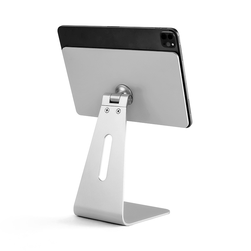 UPERGO Magnetic Rotatable Tablet Stand Aluminum Adjustable Tablet Holder 360 Degree Swivel Magnetic Tablet Stand