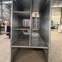 Échafaudage moderne en acier à échelle bleue de 10 mètres, cadre Andamios en béton galvanisé pour la construction de bâtiments