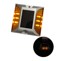 Prix usine trafic chaussée jardin lumière led clignotant réflecteur oeil de chat aluminium ip68 shenzhen solaire route goujon