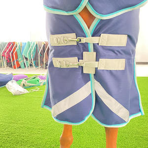 بطانية شتوية فائقة الجودة ناعمة ومقاومة للرياح ومضادة للرياح وقابلة للتنفس ومقاومة للماء برقبة عالية لاستخدام الخيول - Product Image 6