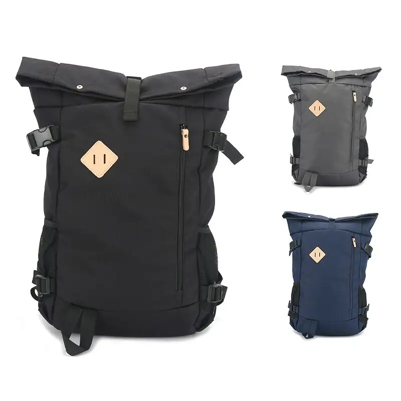 Eco 35l Waterdichte Reizen Roll Top Rugzakken Custom Logo Mannen Training Roll-Top Rugzak Laptop Duurzaam Rolling Rugzak