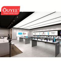 Comptoirs de Magasin de Téléphonie Mobile Élégants OEM OUYEE, Décoration de Magasin d'Informatique, Design Intérieur de Magasin de Téléphonie Mobile, Magasin d'Électronique