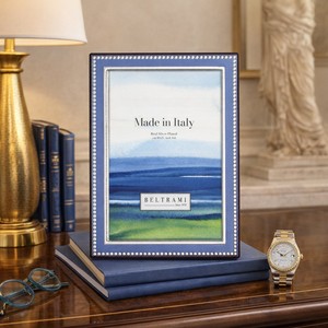 Beltrami Photo <b>Frame</b> <b>4x6</b> Inch Silver Plated Metal <b>Frame</b> Made In Italy - Product Image 3