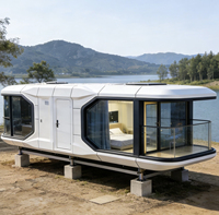Capsule spatiale multifonctionnelle personnalisable, résistante à la sécheresse du désert, toutes saisons, résistante à la chaleur et au froid, maison-conteneur intelligente, hôtel