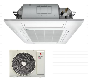Unité de climatisation cassette 4 voies 220V R32 pour appartement, fonctionnement silencieux, air sain, chauffage et refroidissement domestique, cassette de plafond pour villa - Product Image 1