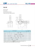 LDK Low Vibration SQ6-RS Carbon Steel Ball Joint Rod End Bearing for Textile Loom