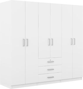 <span class=keywords><strong>Armario</strong></span> de Madera de 6 <span class=keywords><strong>Puertas</strong></span> <span class=keywords><strong>con</strong></span> <span class=keywords><strong>3</strong></span> <span class=keywords><strong>Cajones</strong></span> - Product Image 4