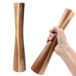 ANFO - Muddler Manual de Madera de Acacia de Doble Cabeza para Hielo Picado, Limón y Cócteles - Product Image 6