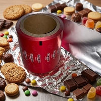 Emballages en aluminium gaufré imprimé de qualité alimentaire, souples et colorés, pour bonbons, en-cas, chocolat, biscuits