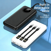 Batterie externe personnalisée avec logo, 10000 mAh, avec écran LED, pour cadeau, chargeur mobile portable fin pour téléphones, batterie externe 20000 mAh