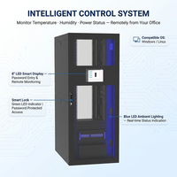 Armoire de serveur réseau intelligente haute sécurité avec accès par mot de passe et système PDU intégré