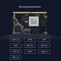 Carte mère industrielle Core-3588J Rockchip AI avec décodeur 8K, puissance de calcul NPU de 6 TOPS, système d'exploitation Linux, mémoire de 32 Go