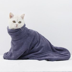 <b>Cat</b> Comfort Swaddle Bag Microfiber Absorbent Wrap For Post Bath <b>Cats</b> Orange Oval Shape SML - Product Image 3