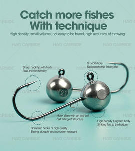 <span class=keywords><strong>M</strong></span>ồi câu hình quả bóng tungsten, đầu jig câu cá - Product Image 2