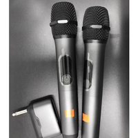 Kabelloses Handmikrofon XLR Kunststoff Metall RGB-Beleuchtung F112 für Gesang KTV Konferenz Lange Akkulaufzeit