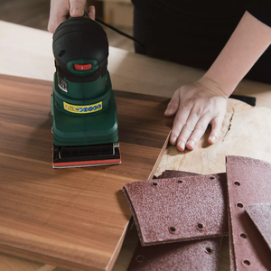 93x185mm 1/<span class=keywords><strong>3</strong></span>パンチドサンディングシートサンドペーパーパッドサンダーフックアンドループ40-240グリット布バッキング60ピース/セット20セット/カートン - Product Image 6