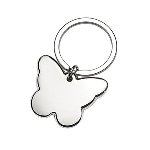 Porte-clés papillon, pendentif en métal brillant pour clés et sacs, accessoire décoratif - Product Image 1