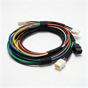 Ensemble de faisceaux de câbles en cuivre sur mesure avec connecteurs adaptateurs pour ECU automobile, homologué 24V - Product Image 1