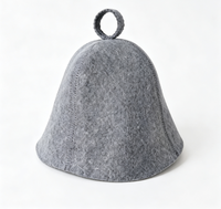 Chapeau de sauna en feutre de laine pour commande en gros, divers styles, casquette de sauna Banya, logo personnalisé pour entreprises de sauna et spa