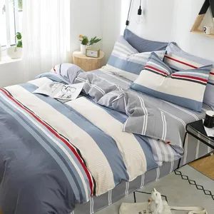 Twin 100% Cotton fabric printing bedding set single children bed cover home textile bed sheet