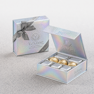 Caja de Regalo de Chocolate de Lujo Personalizada, Reciclable, con Laminado Mate, Empaque de Papel Impreso para Trufas, Dulces y <span class=keywords><strong>Sushi</strong></span>, Directo de Fábrica - Product Image 1