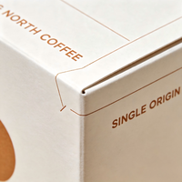 Boîte en carton kraft écologique personnalisée avec logo pour sachets de café individuels – Vente en gros usine