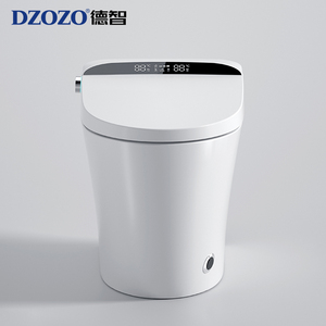 WC intelligent électrique à double chasse avec siphon allongé, télécommande, bidet et nettoyage automatique – Qualité supérieure et durable - Product Image 3