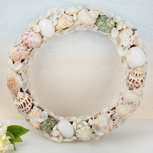 Handmade Tự Nhiên Vòng Seashell Vòng Hoa Trang Trí Sea Shell Cửa Treo Vòng Hoa Phong Cách Mới Giá Rẻ Giá - Product Image 6