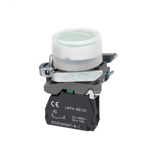 Interruptor de Botón de Aluminio IP65 10A 1NO de Acción Momentánea para Paneles de Electrodomésticos y Maquinaria, Control de Encendido/Apagado - Product Image 1