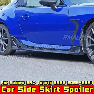 For Subaru BRZ Toyota GR86 2022-2024 Body Kit Side Skirt <b>Splitter</b> Carbon Fiber Look DC Style Side Skirt Spoiler Car Accessories - Product Image 1