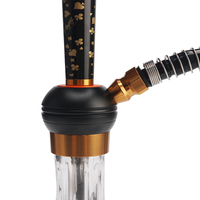 Ensemble de chicha en verre de 55 cm avec motifs de cartes, vente en gros, chichas en alliage d'aluminium, accessoires personnalisés pour chicha