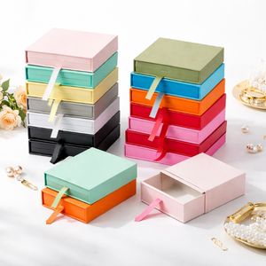 Fashion Jewelry Set Box Custom Rigid Drawer Jewelry Packaging Box Sponge Insert Printing Custom Logo Factory Wholesale Price - Product Image 2