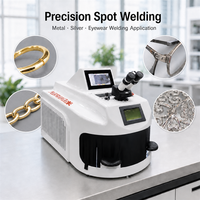 Machine de soudage par points au laser à fibre SUPERWAVE NdYAG 100W/200W, soudeuse à bijoux portable de bureau, refroidissement par eau, utilisation facile pour