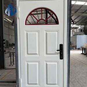 <span class=keywords><strong>Porte</strong></span> <span class=keywords><strong>d</strong></span>'<span class=keywords><strong>entrée</strong></span> résidentielle classique en fer forgé à la main, style français, <span class=keywords><strong>avec</strong></span> vitre arquée <span class=keywords><strong>d</strong></span>épolie, pour villa, antivol - Product Image 4