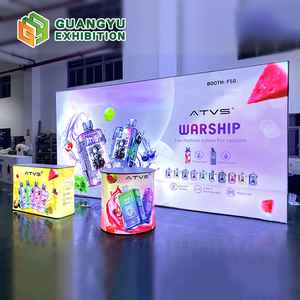 Led căng thẳng vải <span class=keywords><strong>Backdrop</strong></span> Pop Up đứng khung triển lãm thương mại hiển thị <span class=keywords><strong>Backdrop</strong></span> LED hiển thị <span class=keywords><strong>Backdrop</strong></span> 6*3 LED Backlit hộp Đèn - Product Image 1